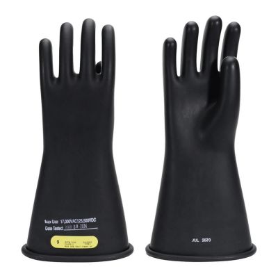 OBRRG-B-C2-R14-11 image(0) - Oberon Gloves - Rubber Electrical - Class 2 - Length: 14" - Rolled Cuff - Size: X-Large - 11