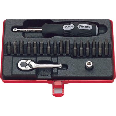 KKN2276 image(0) - Ko-ken USA 2276 1/4 Sq. Dr. Bit set 19 pieces