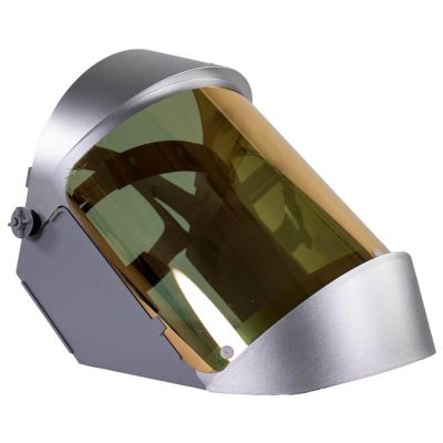 OBR2125R image(0) - Oberon Face Shield with Ratcheting Headgear - Heat Reflective - Window: Clear Gold - With Lower Crown