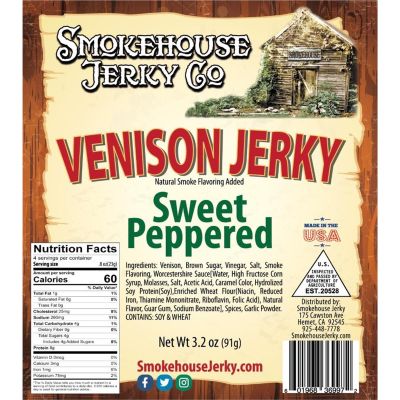 THS601968369972 image(0) - Tender Heifer Snack Co. Venison Sweet Peppered