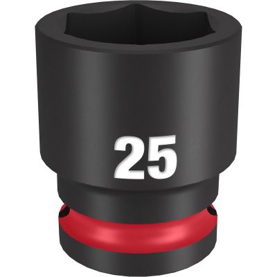MLW49-66-6257 image(0) - Milwaukee Tool SHOCKWAVE Impact Duty 1/2"Drive 25MM Standard 6 Point Socket