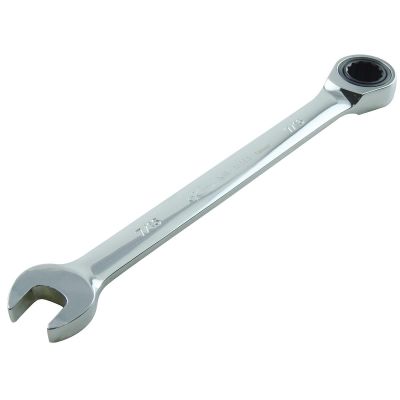 KTI45414 image(0) - K Tool International Wrench Ratcheting SAE 7/16 Inch