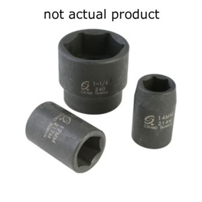 SUN312ZUD image(0) - SUNEX 3/8" Dr. 3/8" 12 Point Deep Universal Impact Socket