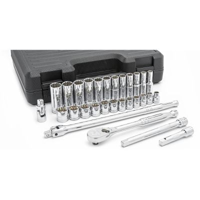 KDT80692 image(0) - GearWrench 29 Piece 3/8 Inch Drive 12 Point Standard & Deep Metric Mechanics Tool Set
