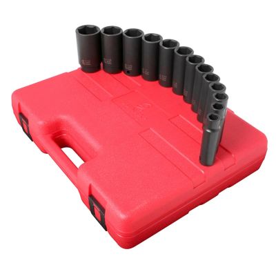 SUN2651 image(0) - SUNEX SOCKET SET IMPACT 1/2IN. DRIVE 13 PC DEEP SAE 6 PT