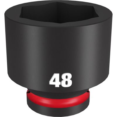 MLW49-66-6386 image(0) - Milwaukee Tool SHOCKWAVE Impact Duty 3/4"Drive 48MM Standard 6 Point Socket