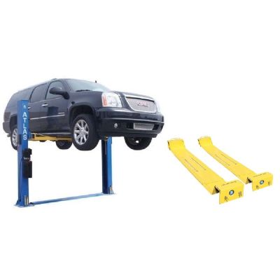 ATEATTD-BP8-COMBO-FPD image(0) - Atlas Automotive Equipment Atlas Equipment BP8000 2-Post Lift + Lawn Mower Adapter Combo
