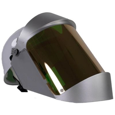 OBR2148AFC image(0) - Oberon Face Shield & Hard Cap - Heat Reflective - Window: Green Gold Anti-Fog - With Lower Crown