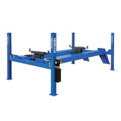 ROTCRA14N201YBL image(0) - Forward Lift 14K Alignment Rack, 4-Post, 182.5” Wheel Base Max., With 20” Wide Runways, W/ Standard Drive On Ramps, Includes 2 RRJ70G Jacks, Bolt On Alignment Kit With Radius Gauges, And Internal Airline Kit. (ET