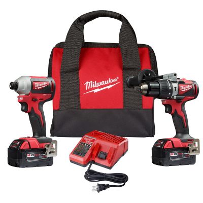 MLW2893-22 image(0) - Milwaukee Tool M18 Brushless 2-Tool Combo Kit, Hammer Drill/ 3-Speed Impact Driver