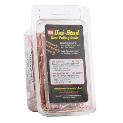 HSA1002 image(0) - H&S AutoShot UNI-1002 Studs 2.6mm Heavy-Duty Steel Copper-Flash Annealed (500-Pack) .