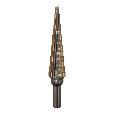 MLW48-89-9281 image(0) - Milwaukee Tool Cobalt Step Drill Bit #1 (1/8"-1/2")