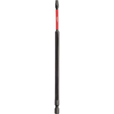MLW48-32-4815 image(0) - Milwaukee Tool SHOCKWAVE 6” Impact Square Recess #2 Power Bits (Bulk 10)