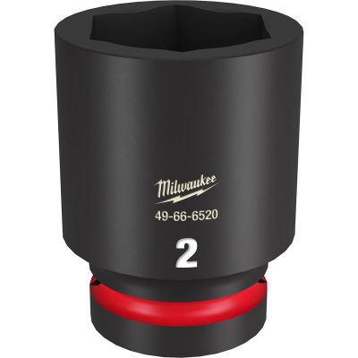 MLW49-66-6520 image(0) - Milwaukee Tool SHOCKWAVE Impact Duty 1"Drive 2" Deep 6 Point Socket