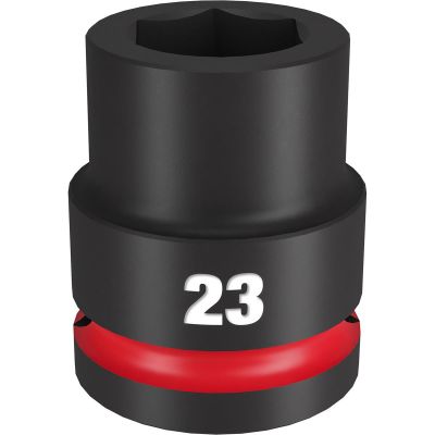MLW49-66-6361 image(0) - Milwaukee Tool SHOCKWAVE Impact Duty 3/4"Drive 23MM Standard 6 Point Socket