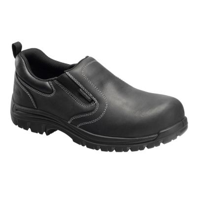 FSIA7109-10.5M image(0) - Avenger Foreman Series - Men's Low Top Slip-On Shoes - Composite Toe - IC|EH|SR - Black/Black - Size: 10.5M