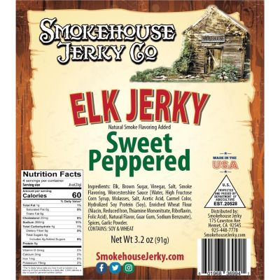 THS601968369941 image(0) - Tender Heifer Snack Co. Elk Sweet Peppered