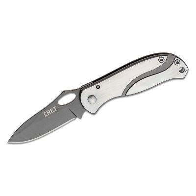 CRK6470 image(0) - CRKT (Columbia River Knife) Pazoda Compact Frame Lock Folding EDC Pocket Knife - Silver