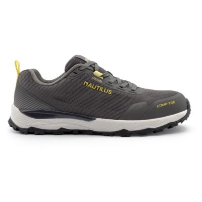FSIN5300-10EE image(0) - Nautilus Nautilus Safety Footwear - TRILLIUM - Men's Low Top Shoe - CT|EH|SF|SR - Grey - Size: 10 - 2E - (Extra Wide)