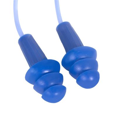 SRW13822 image(0) - Jackson Safety Jackson Safety - Earplugs - H20 Metal Detectable - Reusable - Corded - Blue - NRR 26 - Buk Buy (100 Pair Per Dispenser Box,, 4 Boxes Per Carton)