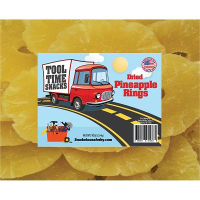 THS619793-187043 image(0) - Tender Heifer Snack Co. Dried Pineapple Rings; Snack Items