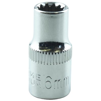 KTI20606 image(0) - K Tool International SPLINE SOC 1/4" DR 6MM