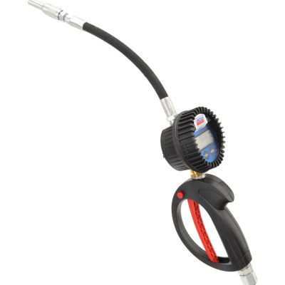 LIN982 image(0) - Lincoln Lubrication 982 10 GPM Multi-Measure Digital Oil/Anti-Freeze Meter with Flexible Hose and Auto-Nozzle