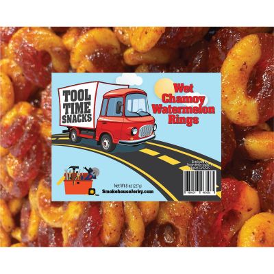 THS689107-963281 image(0) - Tender Heifer Snack Co. 8oz Wet Chamoy Watermelon Rings