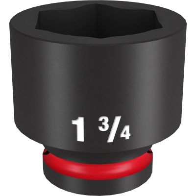 MLW49-66-6319 image(0) - Milwaukee Tool SHOCKWAVE Impact Duty 3/4"Drive 1-3/4" Standard 6 Point Socket