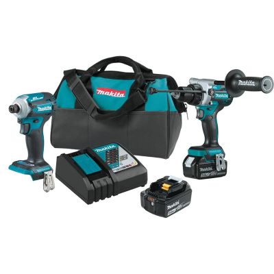 MAKXT288T image(0) - Makita 18V LXT® Lithium‐Ion Brushless Cordless 2‐Pc. Combo Kit (5.0Ah)