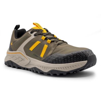 FSIA1222-10.5-6E image(0) - Avenger Work Boots AERO Trail - Men's Low Top Shoe - Composite Toe - CT |EH |SR - Olive / Yellow - Size: 10 .5 - 6E - (Extra Wide)