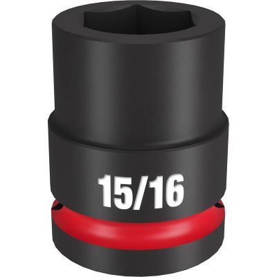MLW49-66-6306 image(0) - Milwaukee Tool SHOCKWAVE Impact Duty 3/4"Drive 15/16" Standard 6 Point Socket