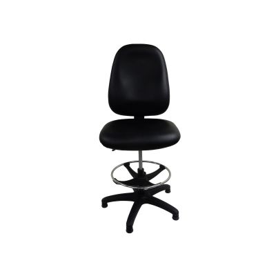 LDS1010928 image(0) - ShopSol Workbench Chair w/ vinyl seat and backrest