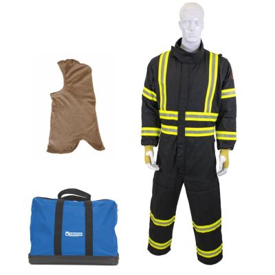 OBRGES8A-ES-T5XL image(0) - Oberon Suit Kit - Gas Extraction - 8 Second GES8+™ - Comes with Coveralls, Balaclava and Carrying Bag - With Escape Strap - Color: Black - Size: 5XL Tall