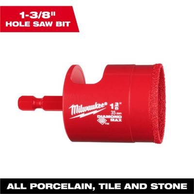 MLW49-56-0520 image(0) - Milwaukee Tool 1-3/8 Inch Diamond Max Hole Saw Bit
