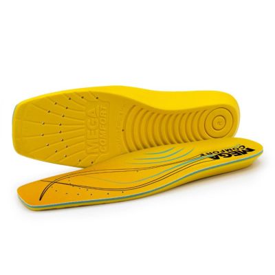MCFMCSQ-S image(0) - MEGA Comfort ERGO Anti-Fatigue Square Toe Dual-Layer Memory Foam Insoles Size: Small (Men's 6-7, Women's 8-9)