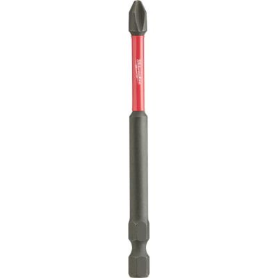 MLW48-32-4564 image(1) - Milwaukee Tool SHOCKWAVE 3-1/2” Impact Phillips #2 Power Bits (5PK)