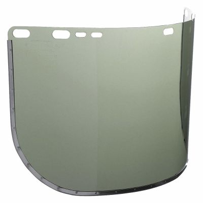 SRW29082 image(0) - Jackson Safety Jackson Safety - Replacement Windows for F30 Acetate Face Shields - Light Green - 9" x 15.5" X.040" - D Shaped - Bound - (12 Qty Pack)
