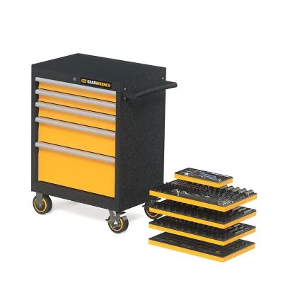 KDTMEGAMOD247 image(0) - Gearwrench Mechanics Tool Set in Modular Foam Trays With Storage Unit 247 Pieces