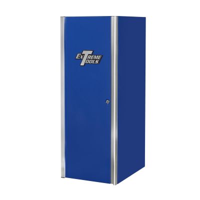 EXTEX2404SCQBLCR image(0) - Extreme Tools EXQ Series 24"W x 30"D 4 Drawer and 2 Shelf Professional Side Cabinet Blue w Chrome Handles