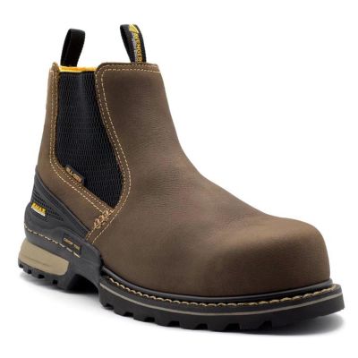 FSIA8720-10M image(0) - Avenger A-MAX DOZER Chelsea Series - Men's High Top Boots - Composite - CT|EH|SR|WP - Brown - Size: 10M
