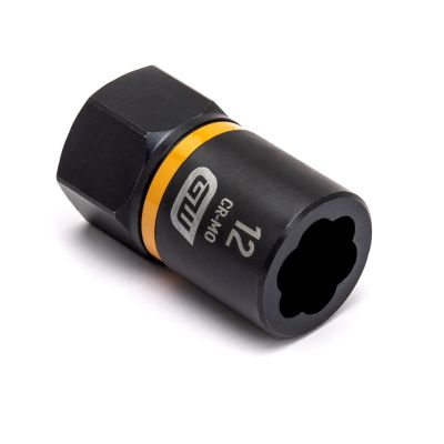 KDT84763 image(0) - GearWrench 3/8 Inch Drive Bolt Biter Impact Extraction Socket 12mm
