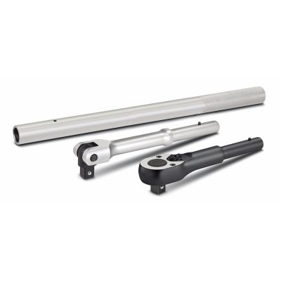 TIT64143 image(0) - Titan Titan Bar-X™ 3pc. 3/4-in. Drive Interchangeable Ratchet and Breaker Bar Set