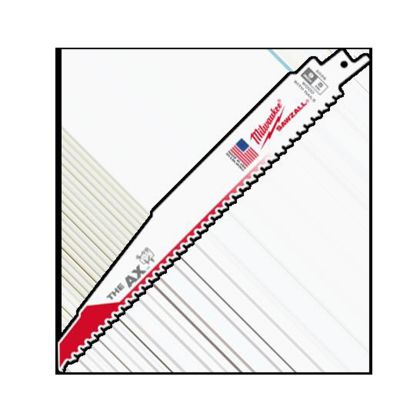 MLW48-00-8026 image(0) - Milwaukee Tool 9" 5 TPI The Ax Sawzall Blade (25 Pk)
