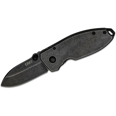 CRK2490KS image(0) - CRKT (Columbia River Knife) Squid Black Folding EDC Pocket Knife -Black Stonewash