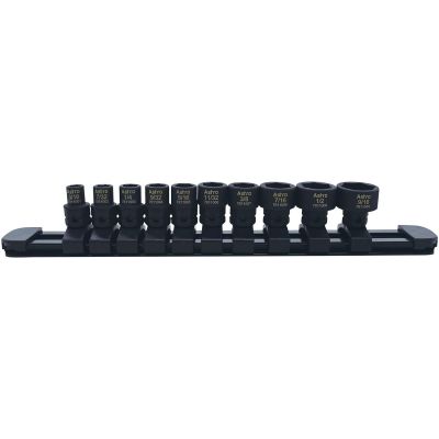 AST78110 image(0) - Astro Pneumatic 10-Piece 1/4? Drive Low Profile Nano Impact Sockets ‐ SAE