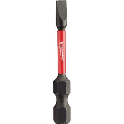 MLW48-32-4157 image(0) - Milwaukee Tool Shockwave 2" Impact Slotted 3/16" Power Bits (25PK)