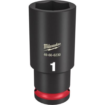 MLW49-66-6230 image(0) - Milwaukee Tool SHOCKWAVE Impact Duty 1/2"Drive 1" Deep 6 Point Socket