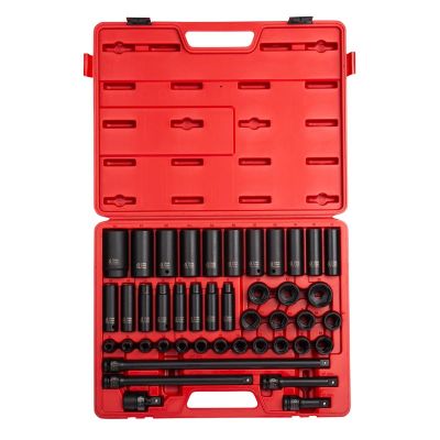 SUN2569 image(0) - SUNEX 1/2" Drive 43 Piece Metric Master Impact Socket Se