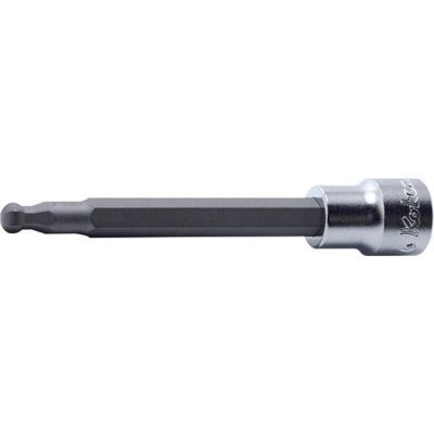 KKN3011M.62-10 image(0) - Ko-ken USA 3011M.62-10 3/8 Sq. Dr. Bit Socket 10mm Ballpoint Hex Length 62mm